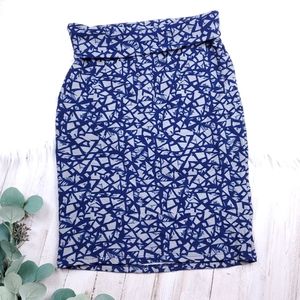 LuLaRoe Skirt Small, Blue